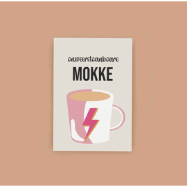 Postkaart Onweerstoanboare mokke / Atelier Moomade